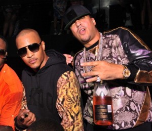 ATLANTA, GA - SEPTEMBER 26: Dro, T.I. and French Montana attend the kick off party for the 2013 BET Hip Hop Awards at Reign Nightclub on September 26, 2013 in Atlanta, Georgia. (Photo by Prince Williams/FilmMagic)
